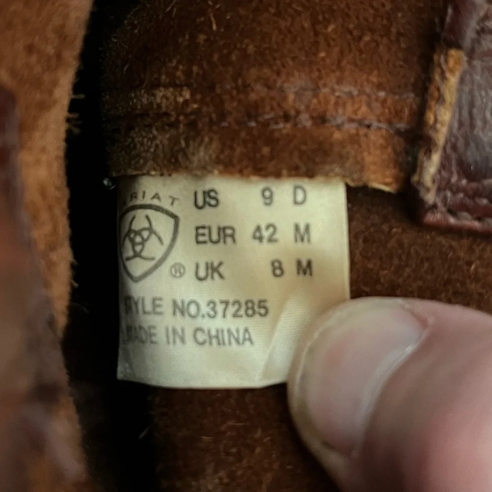 Ariat‎ ACT Roper Brown Leather Boots Men’s Sz 9D